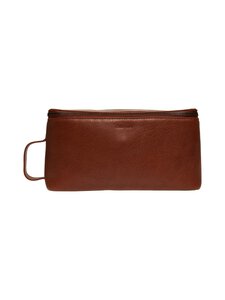CONSTRUE - Joshua- nahkainen toilettilaukku, 14 x 25 cm - BROWN | Stockmann