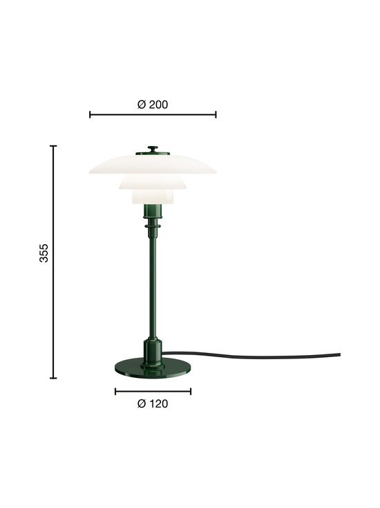 Louis Poulsen - PH 2/1 Deep Green -pöytävalaisin - GLOSSY DEEP GREEN | Stockmann - photo 3