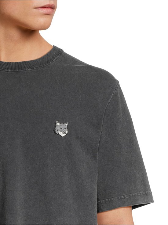 Maison Kitsuné - Fox Head Faded Comfort T-krekls - BLACK FADED | Stockmann - photo 4