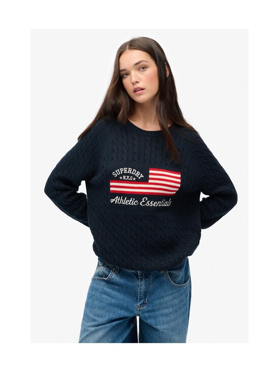 Superdry - Slouchy Cable Flag -neule - ZRN RICHEST NAVY - photo 3 Superdry - Slouchy Cable Flag -neule - ZRN RICHEST NAVY | Stockmann - photo 3