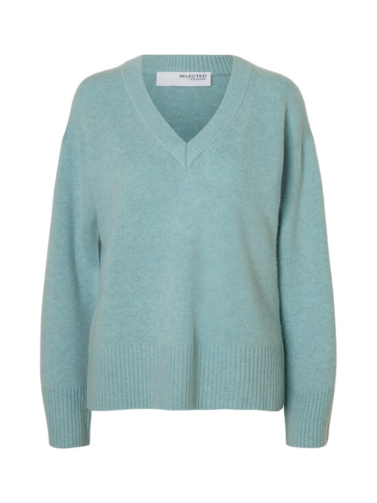 Selected - Villane kašmiirkudum SlfCille V-neck - BLUE GLOW | Stockmann - photo 1