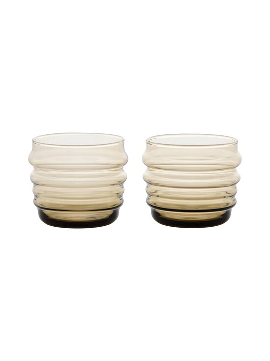 Marimekko - Sukat Makkaralla -juomalasi 2-pack - BROWN | Stockmann - photo 1
