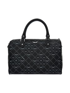 Zadig&Voltaire - Sunny Vibe Medium Monogram -nahkalaukku - BLACK | Stockmann