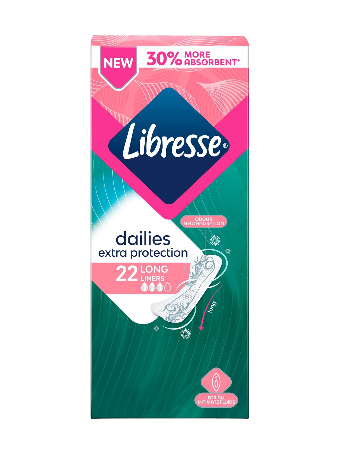 Long Extra Protect Pantyliner -pikkuhousunsuoja 22 kpl