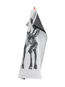 Lapuan Kankurit - Reindeer x Teemu Lake towel 46 x 70 cm - MUSTA/VALKOINEN | Stockmann