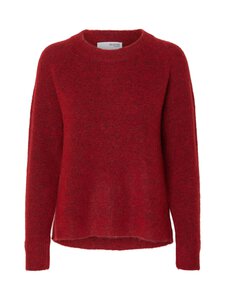 Selected - SlfLulu-neulepusero - EQUESTRIAN RED DETAIL:MELANGE Selected - SlfLulu-neulepusero - EQUESTRIAN RED DETAIL:MELANGE | Stockmann