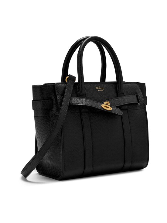 Mulberry - Mini Zipped Bayswater Small Classic Grain plecu soma - A100 BLACK | Stockmann - photo 3