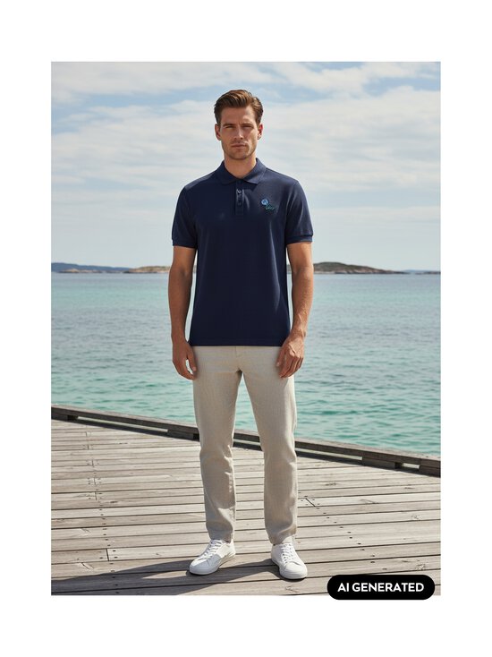 Kenzo - Tulip Slim -pikeepaita - 79 BLUE BLACK | Stockmann - photo 5