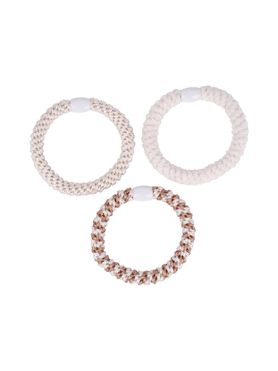 Ibero - Punutud juuksekummid Braided Hair Tie, 3 tk - WHITE | Stockmann - photo 1