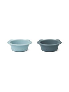 Liewood - Peony bļodas ar piesūcekni 2 gab - 9753 SEA BLUE/WHALE BLUE | Stockmann