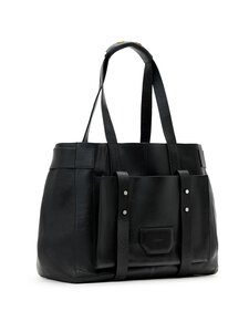 Allsaints - Ursa Grain Tote -nahkalaukku - BLACK | Stockmann