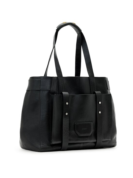 Allsaints - Ursa Grain Tote -nahkalaukku - BLACK | Stockmann - photo 1