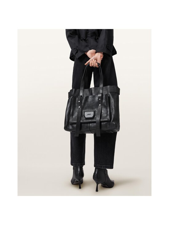 Allsaints - Ursa Grain Tote -nahkalaukku - BLACK | Stockmann - photo 4