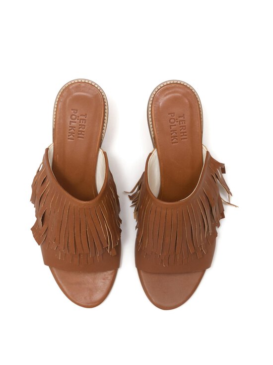 Terhi Pölkki - Texas Mule Block Heel -sandaalit - COGNAC | Stockmann - photo 2