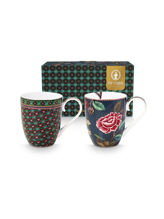 PIP Studio - Berry Blues XL porcelāna krūzes 2 gab. - BLUE - photo 1 PIP Studio - Berry Blues XL porcelāna krūzes 2 gab. - BLUE | Stockmann - photo 1