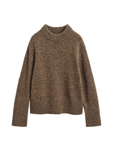 GANT - Wool Blend Neps Stand Collar -neulepusero - 273 CARAMEL BROWN | Stockmann