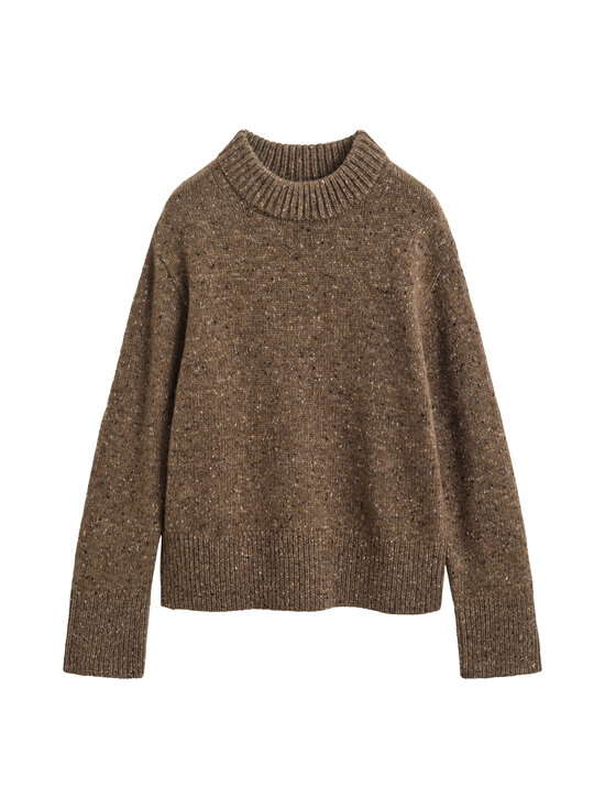 GANT - Wool Blend Neps Stand Collar -neulepusero - 273 CARAMEL BROWN | Stockmann - photo 1