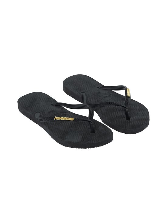 Havaianas - Slim Logo Metallic -varvassandaalit - 1924 BLACK/GOLD | Stockmann - photo 4
