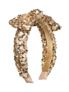 Rockahula - Bedazzle Sequin Bow -hiuspanta - GOLD | Stockmann