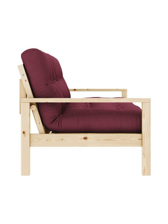 Karup - Knob-futonsohva bordeaux/mänty L 205 cm - PINK | Stockmann - photo 3