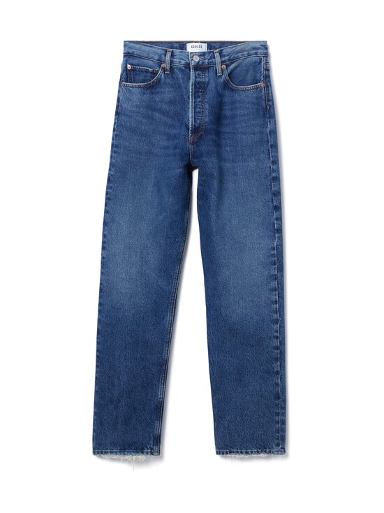 90's Pinch Waist High Rise Straight -farkut