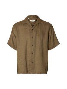 Selected - SlhRlxKylian Linen krekls ar apkakli - CHOCOLATE CHIP | Stockmann