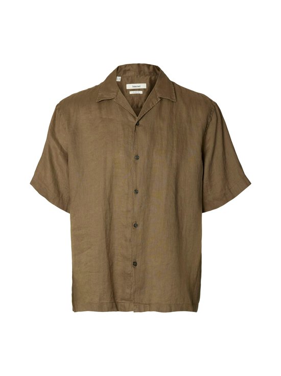 Selected - SlhRlxKylian Linen krekls ar apkakli - CHOCOLATE CHIP | Stockmann - photo 1