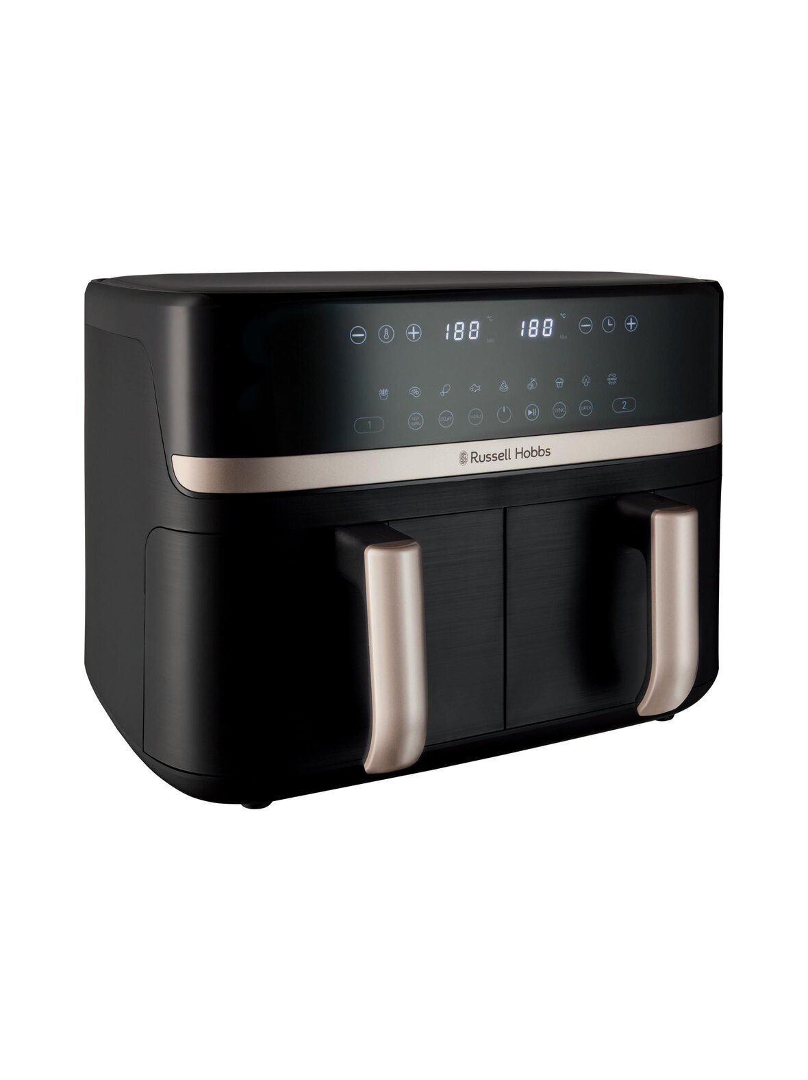 Satisfry Dual Basket 9l Airfryer -kiertoilmakypsennin