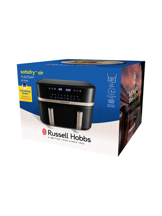 Russell Hobbs - Satisfry Dual Basket 9l Airfryer -kiertoilmakypsennin - BLACK - photo 10 Russell Hobbs - Satisfry Dual Basket 9l Airfryer -kiertoilmakypsennin - BLACK | Stockmann - photo 10