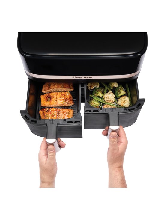 Russell Hobbs - Satisfry Dual Basket 9l Airfryer -kiertoilmakypsennin - BLACK - photo 4 Russell Hobbs - Satisfry Dual Basket 9l Airfryer -kiertoilmakypsennin - BLACK | Stockmann - photo 4