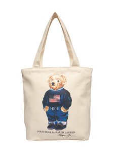 Polo Ralph Lauren - Polo Bear Tote auduma soma - W3Y NATURAL Polo Ralph Lauren - Polo Bear Tote auduma soma - W3Y NATURAL | Stockmann