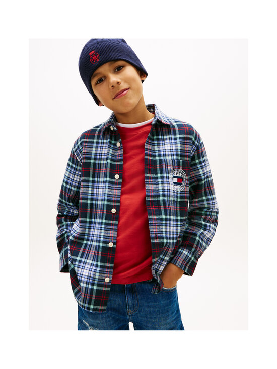 Tommy Hilfiger - Triiksärk Embroidered Graphic - 0MS DARK NIGHT NAVY CHECK | Stockmann - photo 3