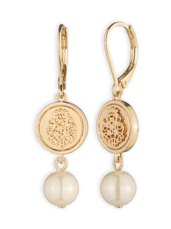 Lauren Ralph Lauren - Helmestega kõrvarõngad Adeline Coin Double Drop - GLD/WHITE | Stockmann - photo 1