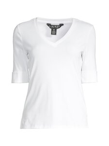 Lauren Ralph Lauren - Judy trikotāžas krekls - WHITE Lauren Ralph Lauren - Judy trikotāžas krekls - WHITE | Stockmann
