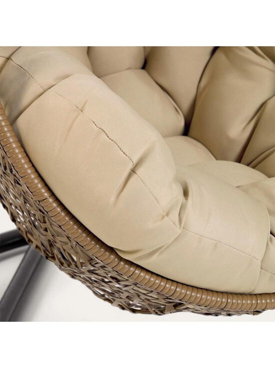 Kave Home - Florina-riipputuoli telineellä tummanharmaa / ruskea - BROWN | Stockmann - photo 3