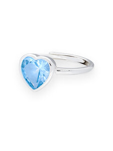 Annele - Sweethearts Blue In Silver -sormus - BLUE | Stockmann