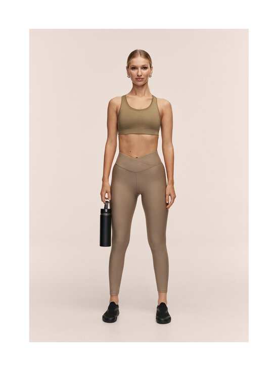 Casall - Overlap High Waist  -treenitrikoot - 683 LIGHT KHAKI | Stockmann - photo 2