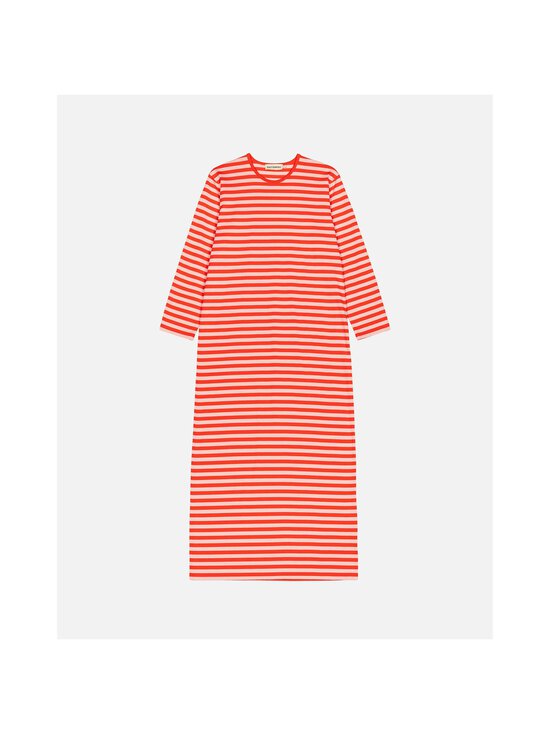 Marimekko - Katju Tasaraita -yömekko - 033 RED, LIGHT PINK | Stockmann - photo 1