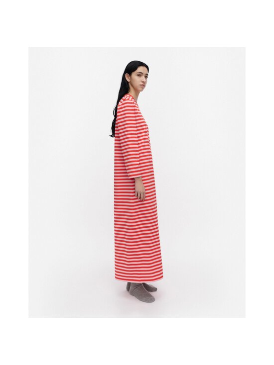 Marimekko - Katju Tasaraita -yömekko - 033 RED, LIGHT PINK | Stockmann - photo 4
