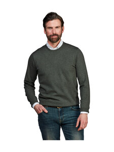 HANSEN&JACOB - Kudum Crew Neck E-Patch - DARK GREEN 57 | Stockmann