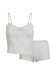SKIMS - Sleep Cami Set -toppi ja shortsit - LIGHT HEATHER GREY | Stockmann
