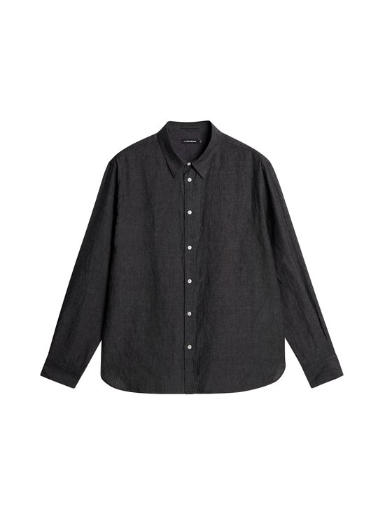 J.Lindeberg - Regular Fit Melange lina krekls ar apkakli - 9999 BLACK - photo 1 J.Lindeberg - Regular Fit Melange lina krekls ar apkakli - 9999 BLACK | Stockmann - photo 1