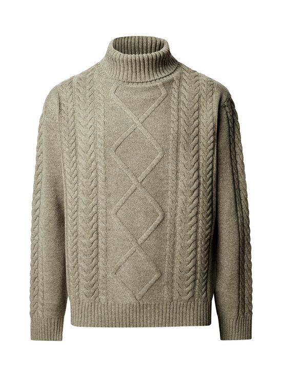 Hackett London - Argyle Rollneck -palmikkoneule - 728 GREEN | Stockmann - photo 1