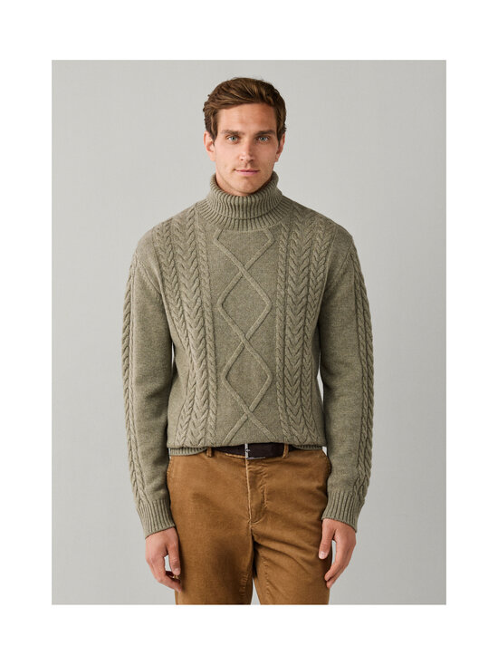 Hackett London - Argyle Rollneck -palmikkoneule - 728 GREEN | Stockmann - photo 4