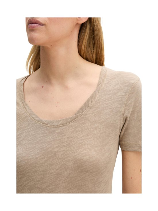Marc O'Polo - T-särk Deep Round Neck - 742 EARTHY TAUPE | Stockmann - photo 4