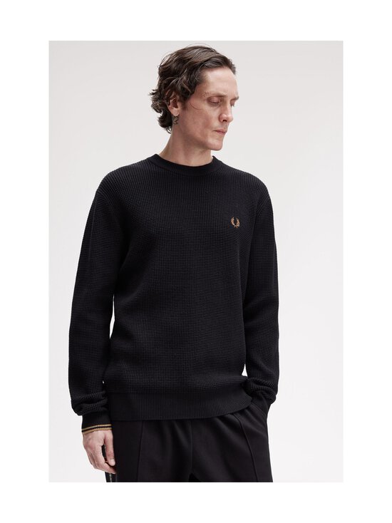 Fred Perry - Waffle Stitch -neule - 102 BLACK | Stockmann - photo 4