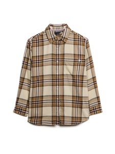 Superdry - Check Flannel Boyfriend -ruutupaita - B2T BEIGE/CREAM CHECK | Stockmann