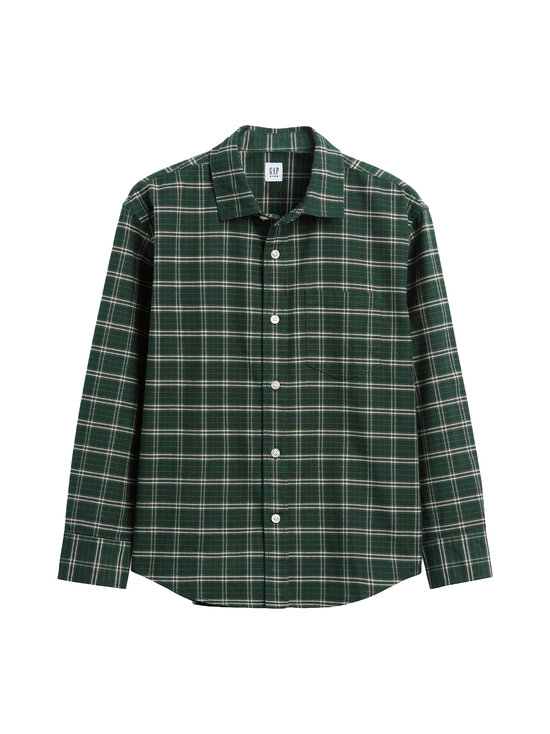 GAP - Triiksärk Relaxed Oxford - GREEN PLAID | Stockmann - photo 1