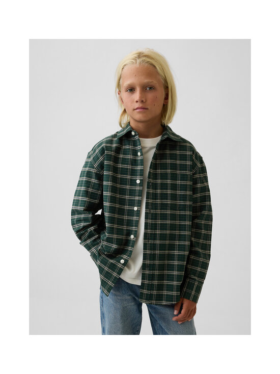 GAP - Triiksärk Relaxed Oxford - GREEN PLAID | Stockmann - photo 3
