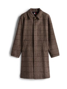 Tommy Hilfiger - Villane mantel Wool Check - 0M7 BROWN CAMEL CHECK | Stockmann